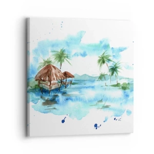 Canvas picture - Somewhere in the Pacific - 30x30 cm