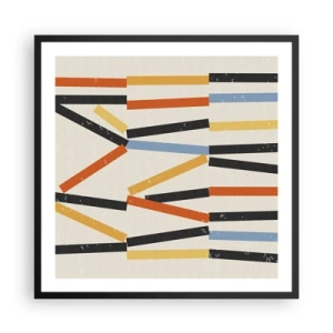 Poster in black frame - Horizontal Composition - 60x60 cm
