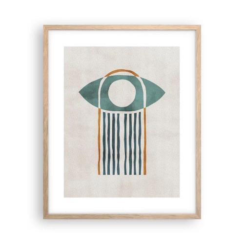 Poster in light oak frame - Signs and Rituals - 40x50 cm