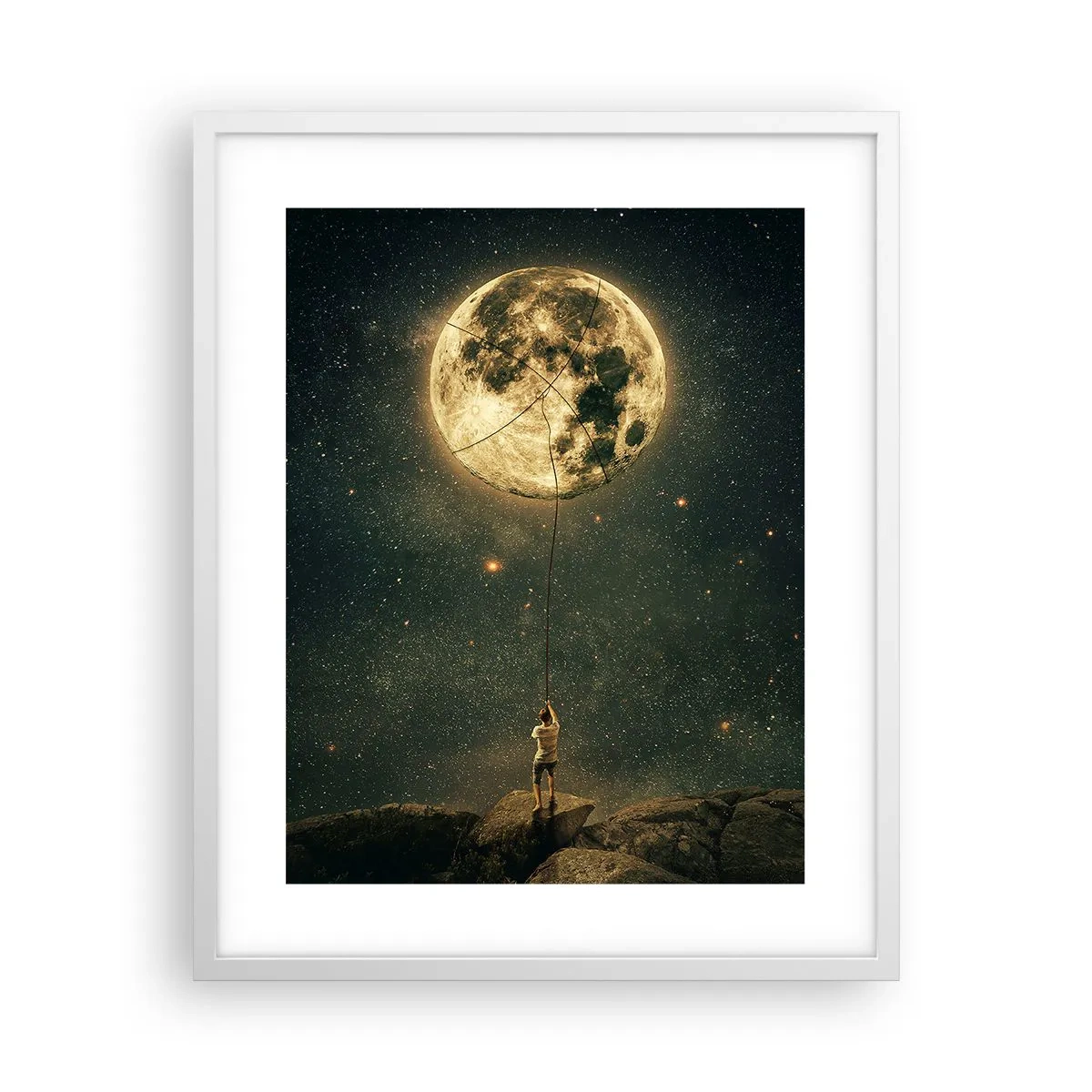 Poster in white frmae - One that Stole the Moon - 40x50 cm