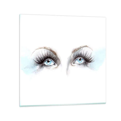 Glass picture - Eyes ofaAn Angel? - 30x30 cm
