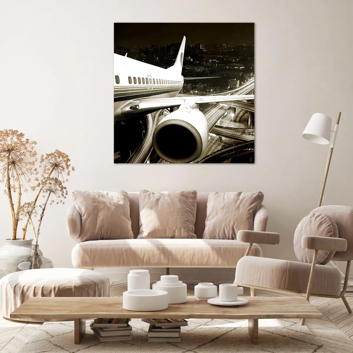 Canvas picture - Flying into the Night - 50x50 cm