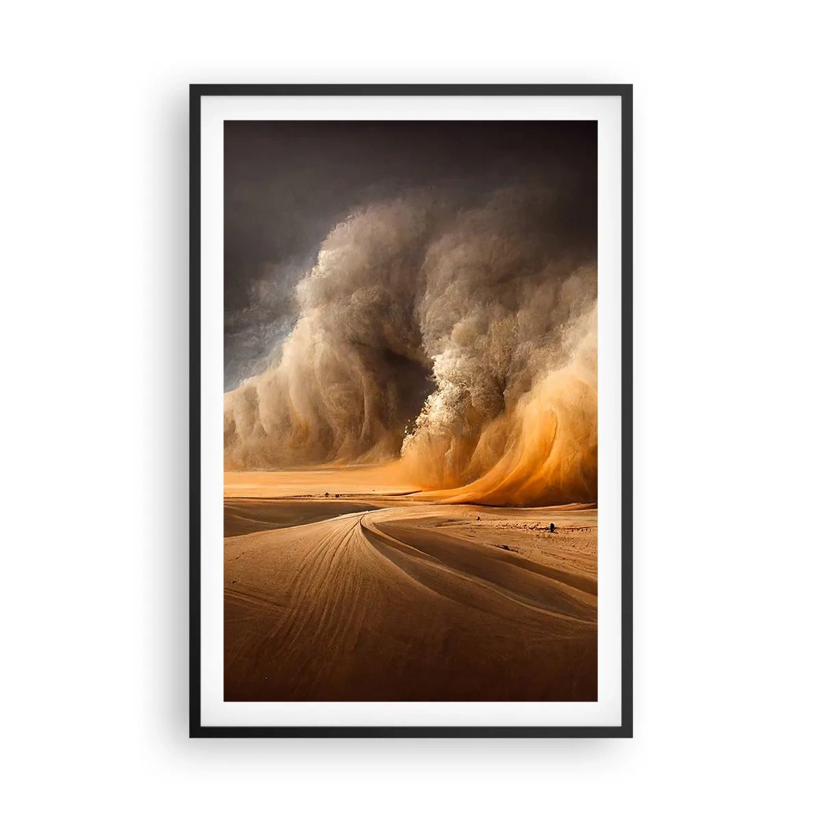 Poster in black frame - Rage of the Desert - 61x91 cm