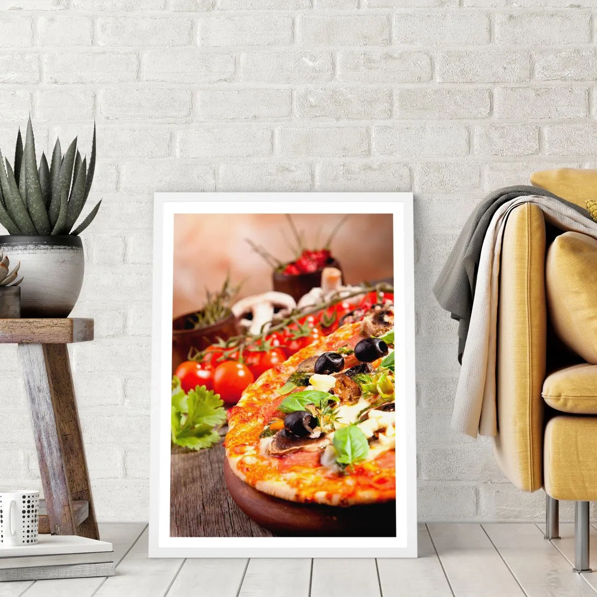 Poster in white frmae - Earthly Ingredients - 61x91 cm