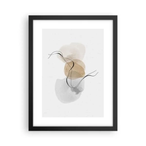 Poster in black frame - Air Beads - 30x40 cm