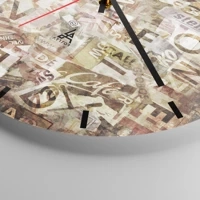 Clock face with lines