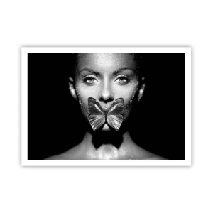 Poster - Butterfly Kiss - 100x70 cm