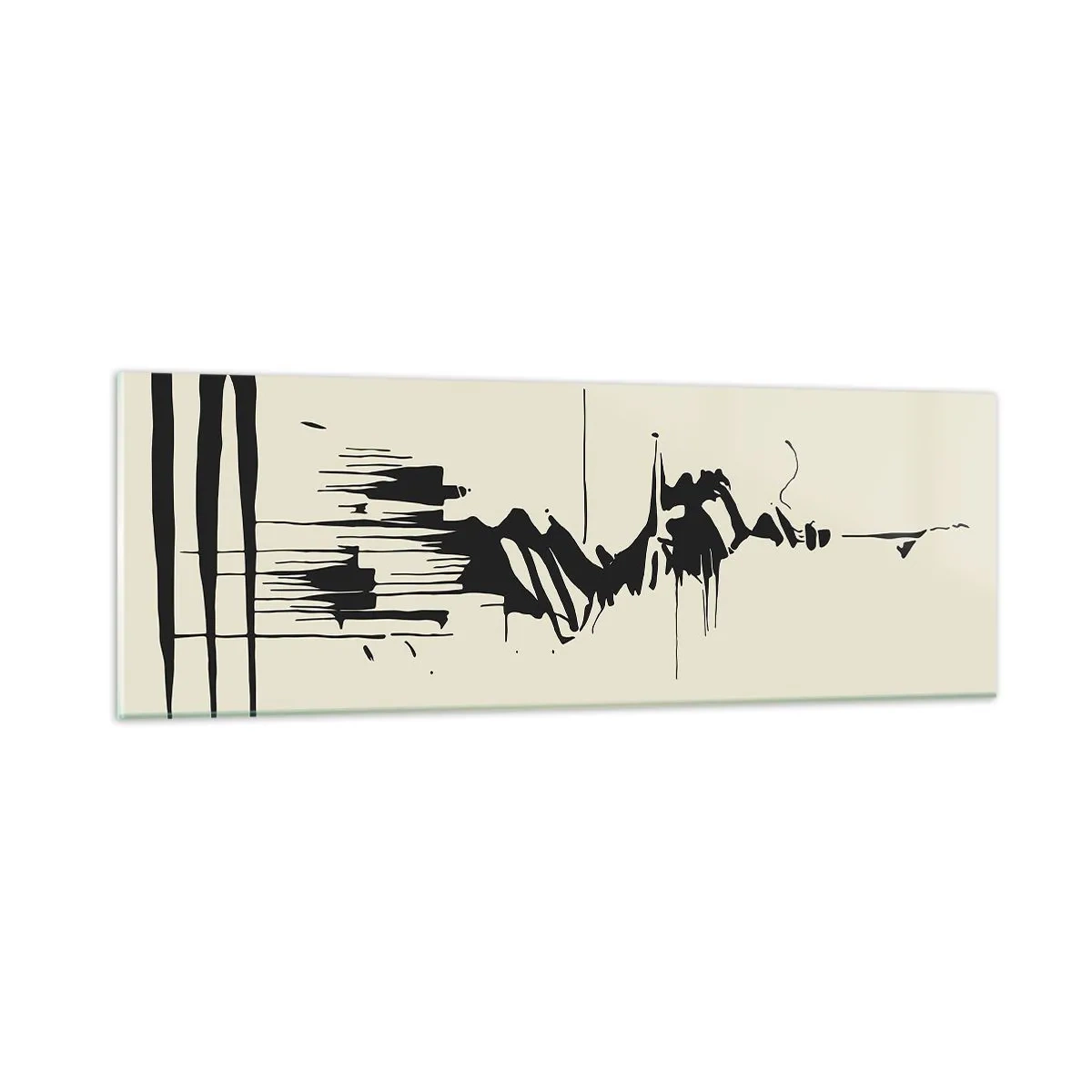 Glass picture - Hasty Abstract - 90x30 cm