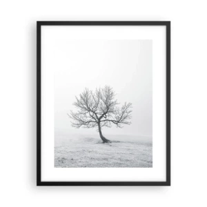 Poster in black frame - Against Nothingness - 40x50 cm