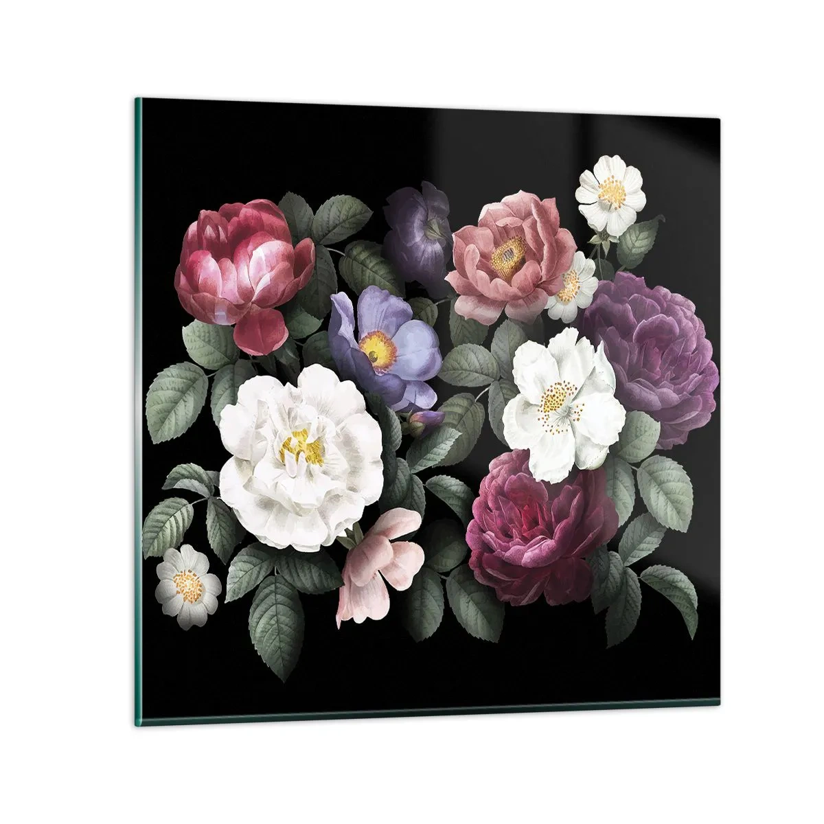 Glass picture - From an English Garden - 50x50 cm