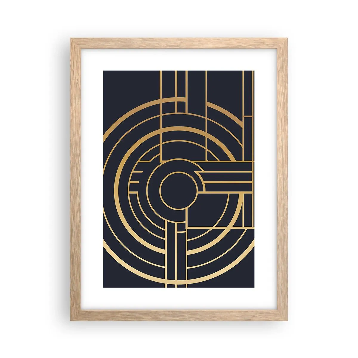 Poster in light oak frame - Tour of Things - 30x40 cm