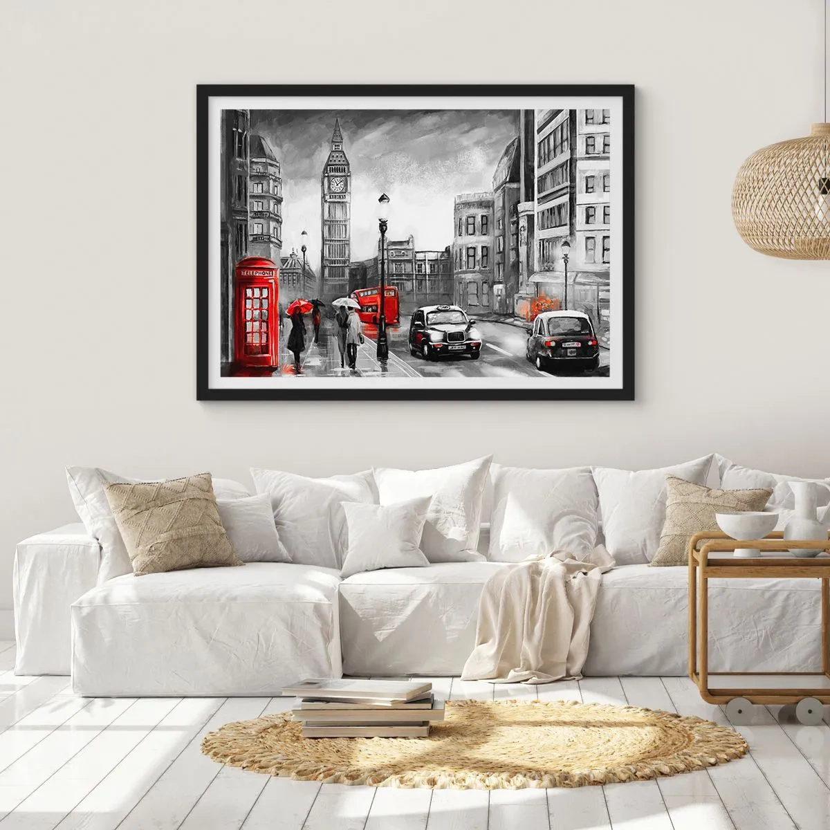 Poster in black frame - Not Such a Grey City - 40x30 cm