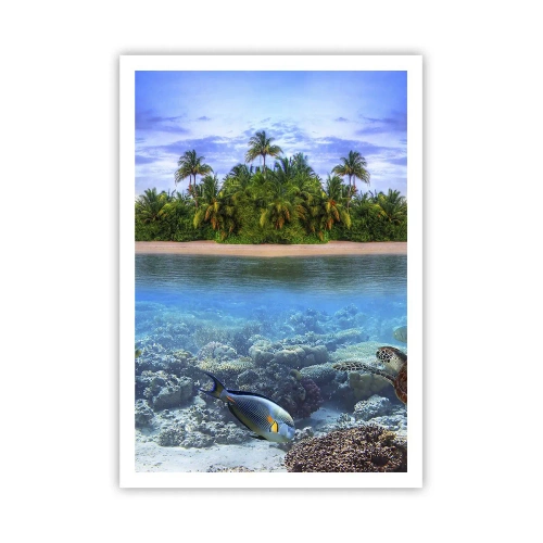 Poster - Heavenly Island Invites You - 70x100 cm