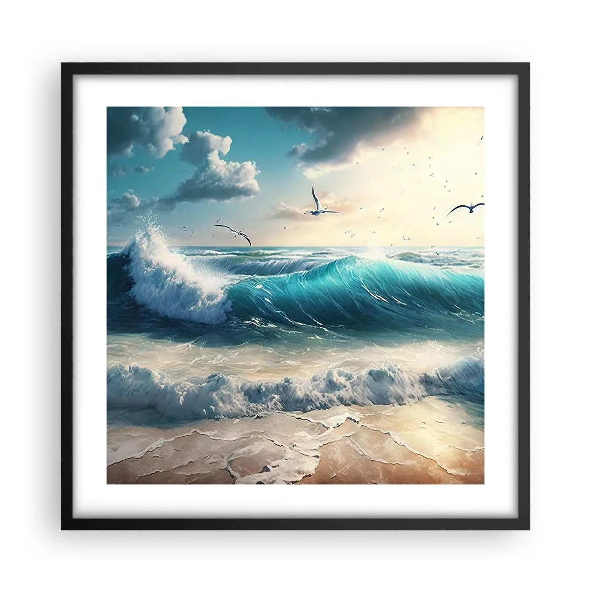 Poster in black frame - It Hums Especially for You - 50x50 cm