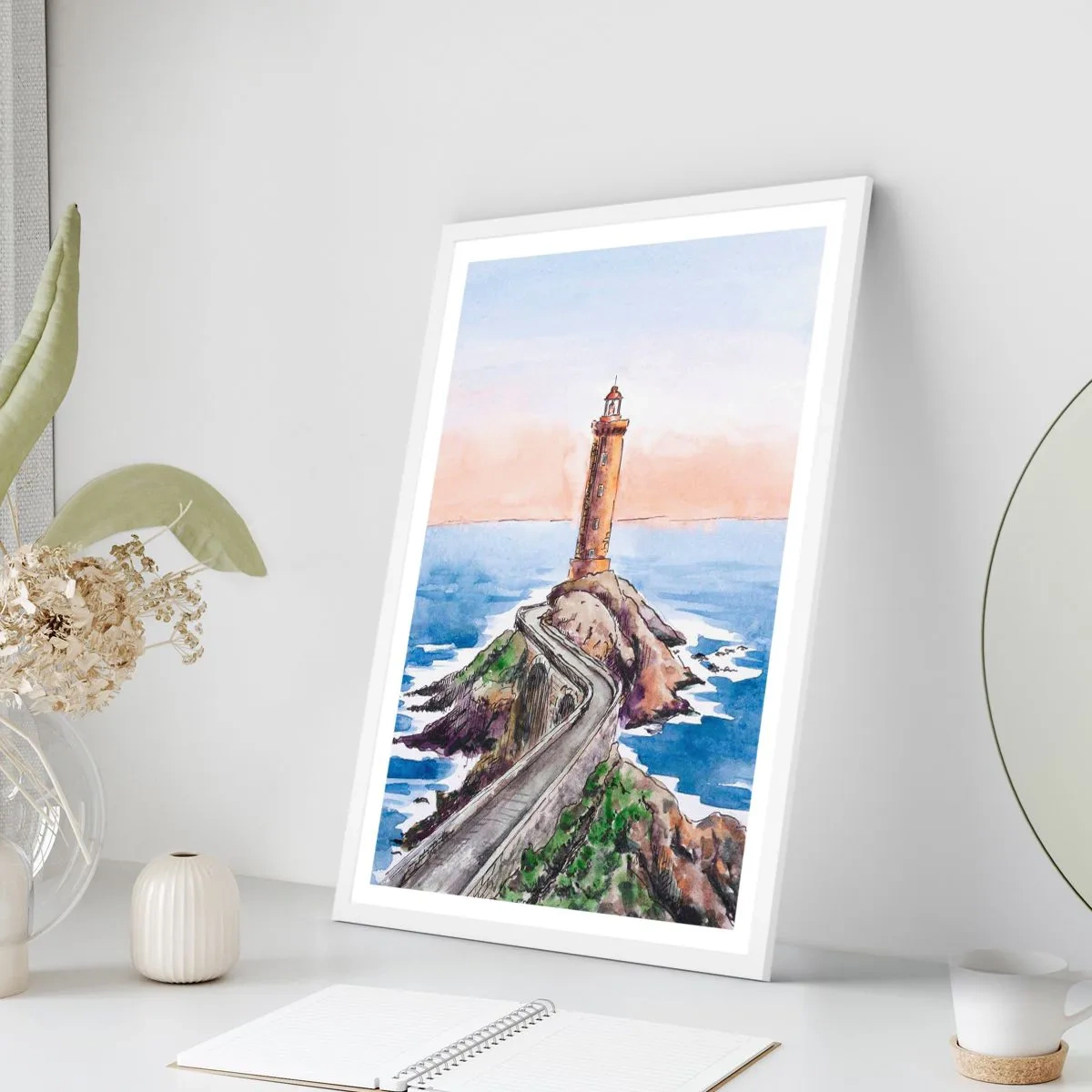 Poster in white frmae - In the Direction of the Sea - 40x50 cm