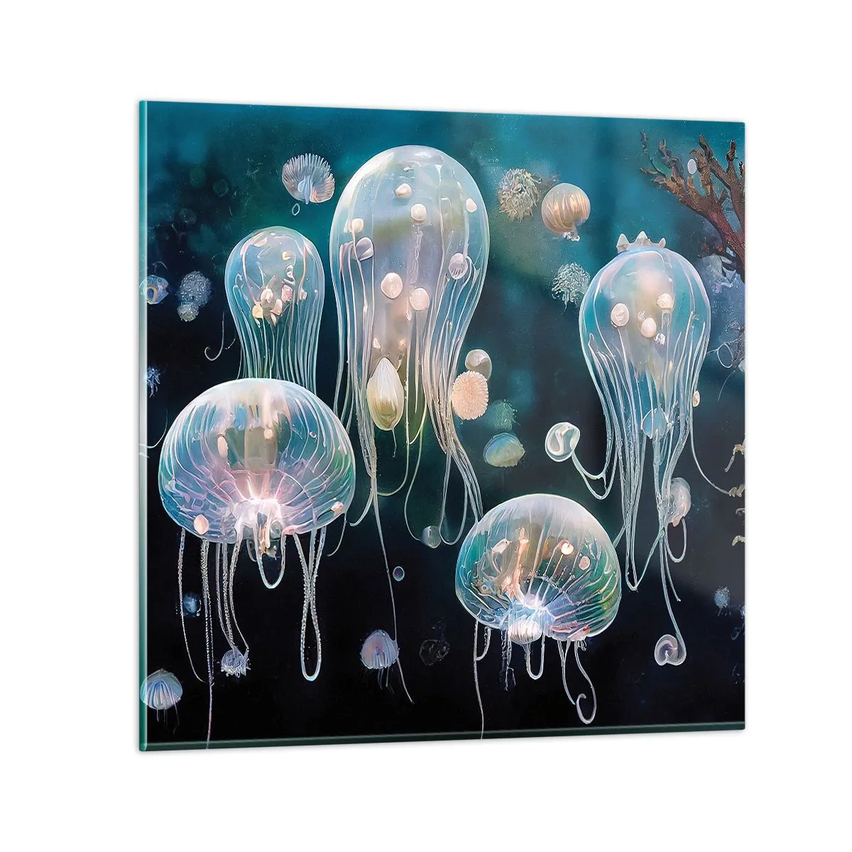 Glass picture - Underwater Ball - 60x60 cm