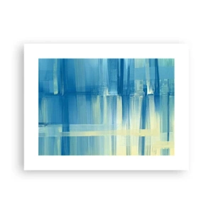 Poster - Composition In Turquoise - 40x30 cm