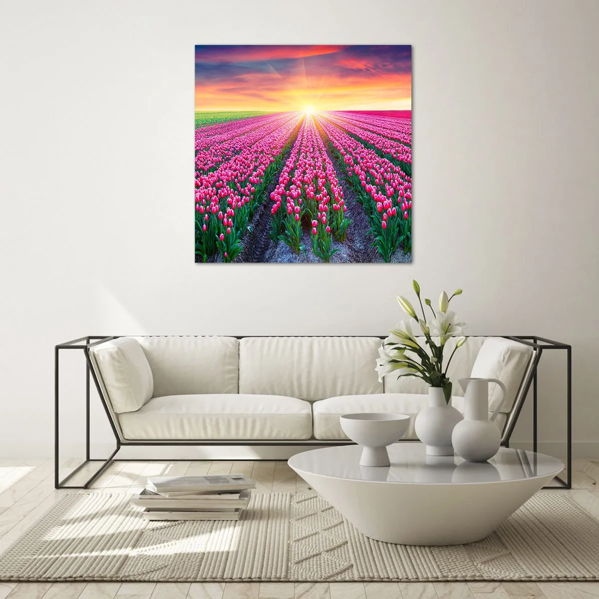 Glass picture - Beauty Farm - 30x30 cm