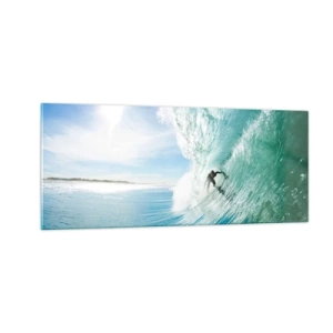 Glass picture - Riding the Wave - 100x40 cm