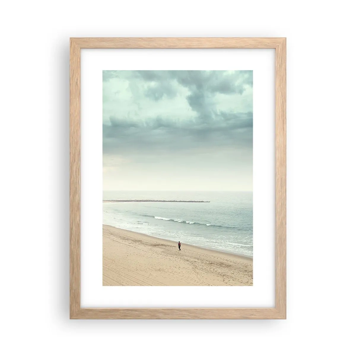 Poster in light oak frame - In Search of Quiet - 30x40 cm