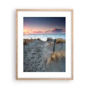 Poster in light oak frame - You Have Spilled a Rainbow of Sparkles… - 40x50 cm