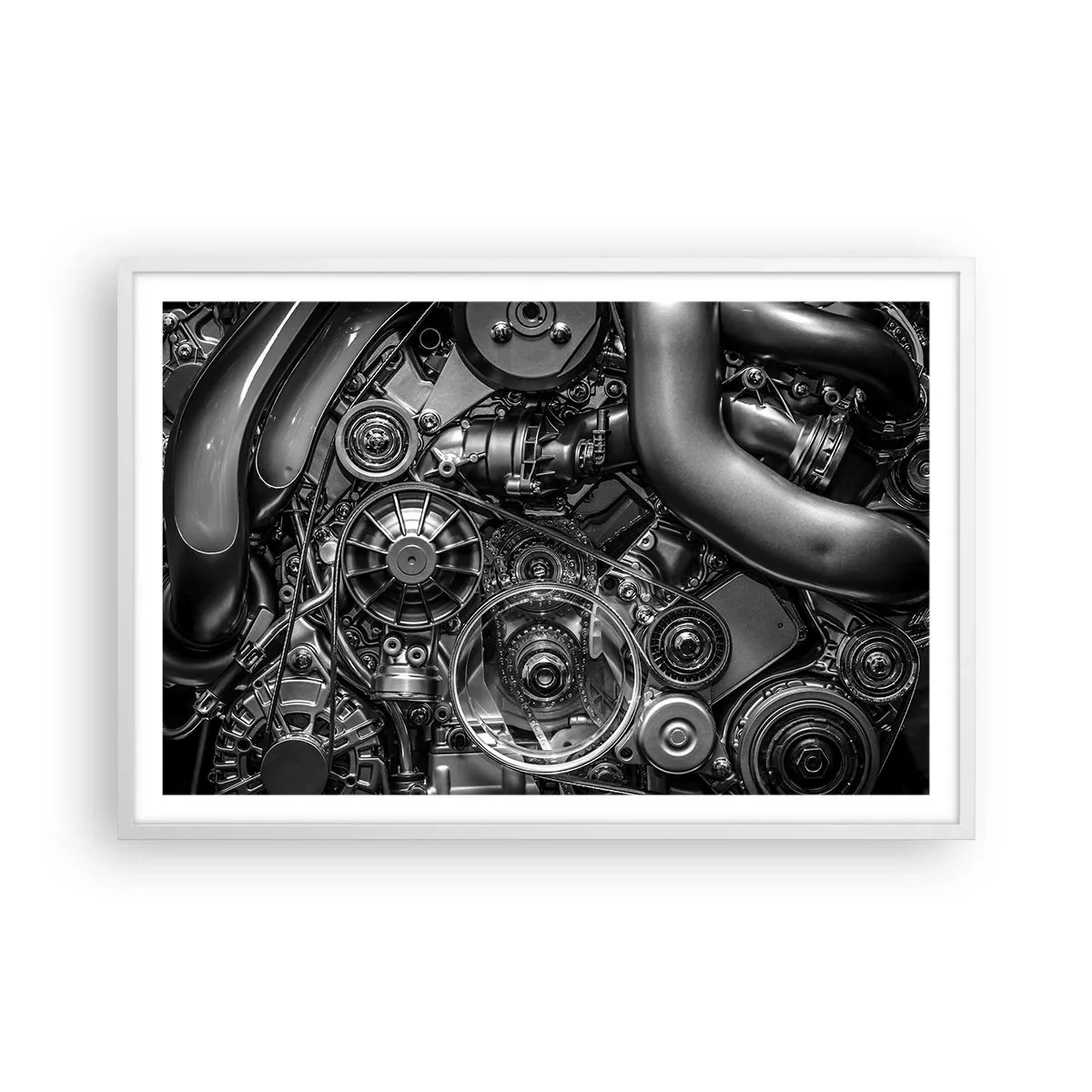Poster in white frmae - Poetry of Mechanics - 91x61 cm