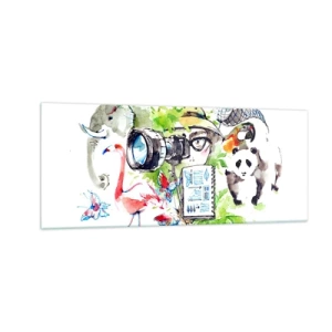 Glass picture - In Travelller's Lens - 100x40 cm