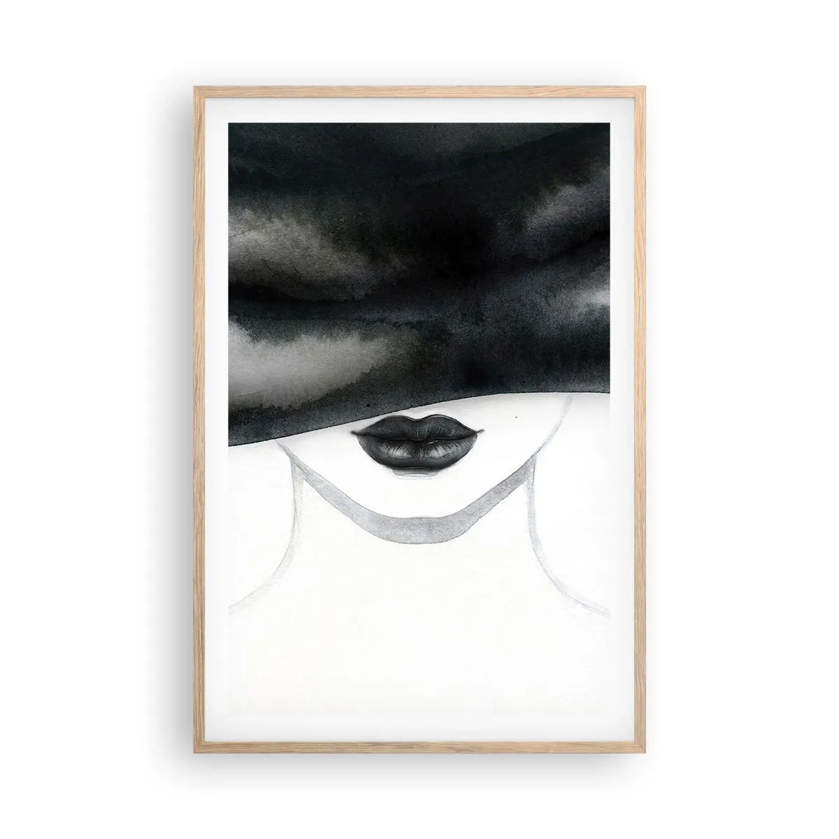 Poster in light oak frame - Sensual Secret - 61x91 cm