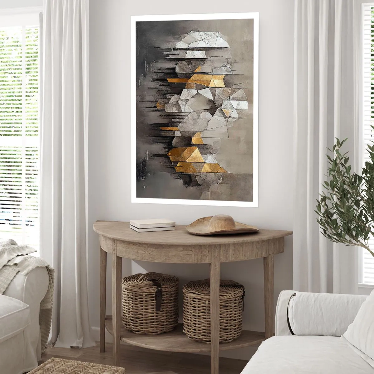Poster - Composition of Ice and Light - 70x100 cm