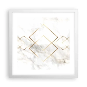 Poster in white frmae - View over Infinity - 40x40 cm
