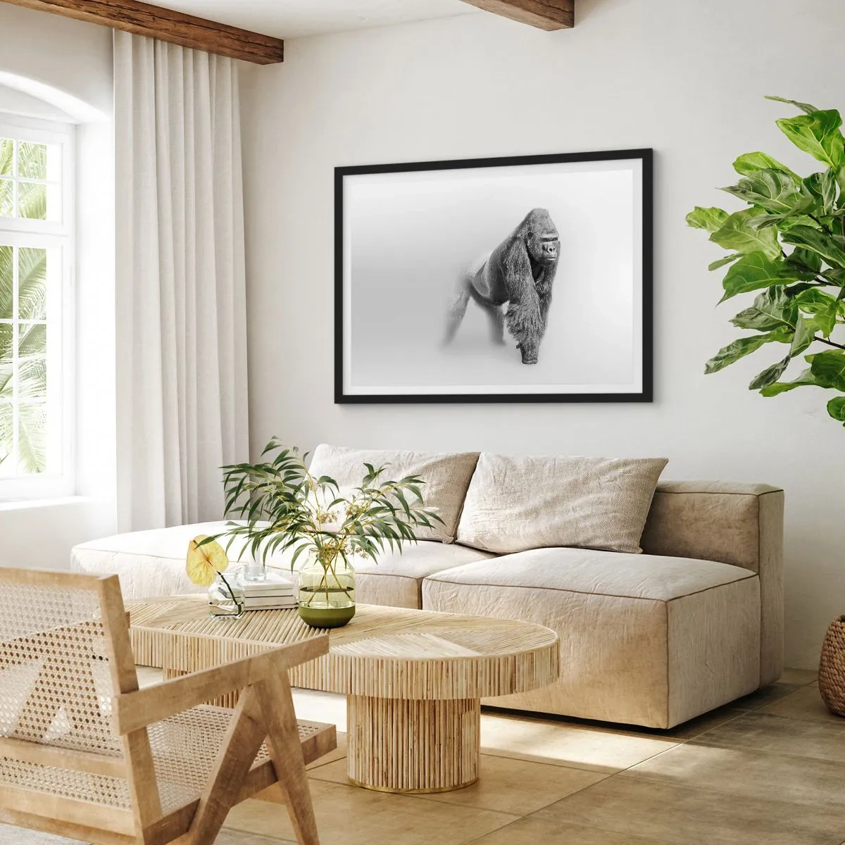 Poster in black frame - Certain of Its Strength - 70x50 cm