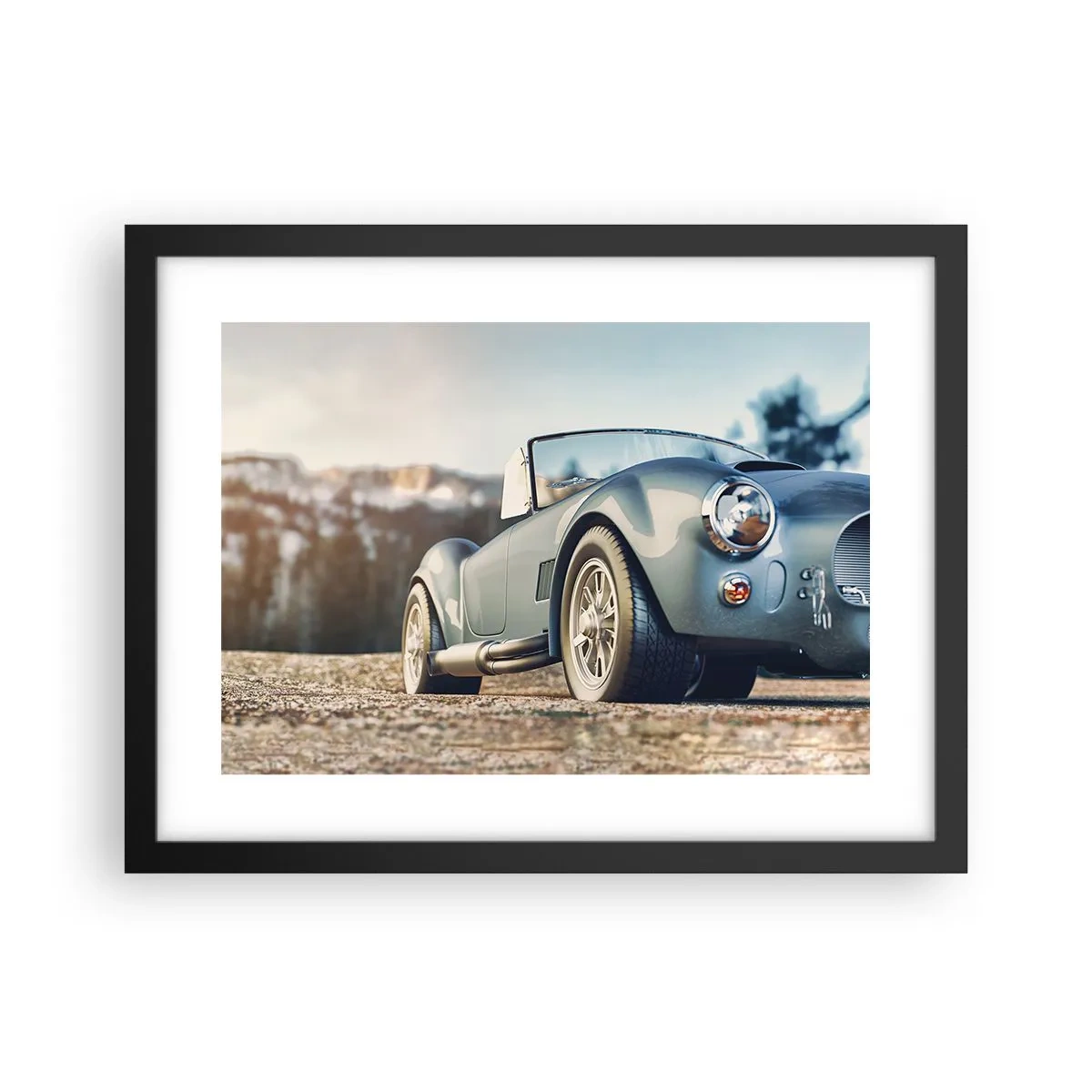 Poster in black frame - Styel Is What Counts - 40x30 cm