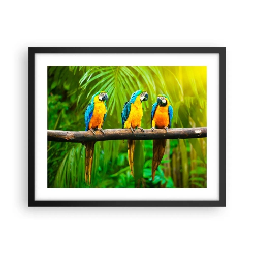 Poster in black frame - Did You Hear that She…? - 50x40 cm