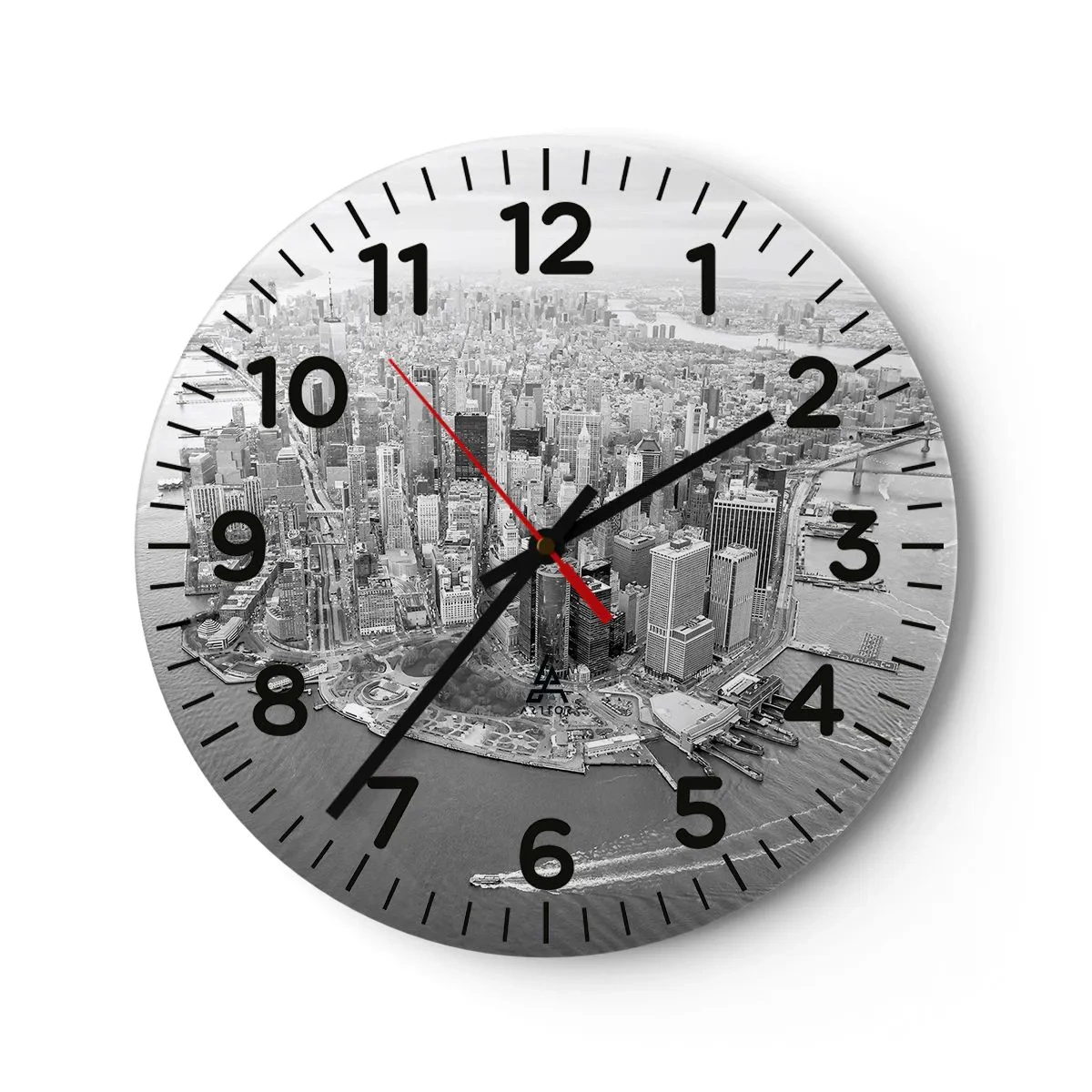 Wall clock - Clock on glass - How Not to Love It? - 30x30 cm