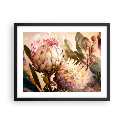 Poster in black frame - Tender Caress - 50x40 cm