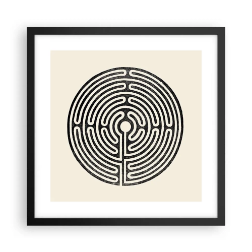 Poster in black frame - Mysterious Order - 40x40 cm