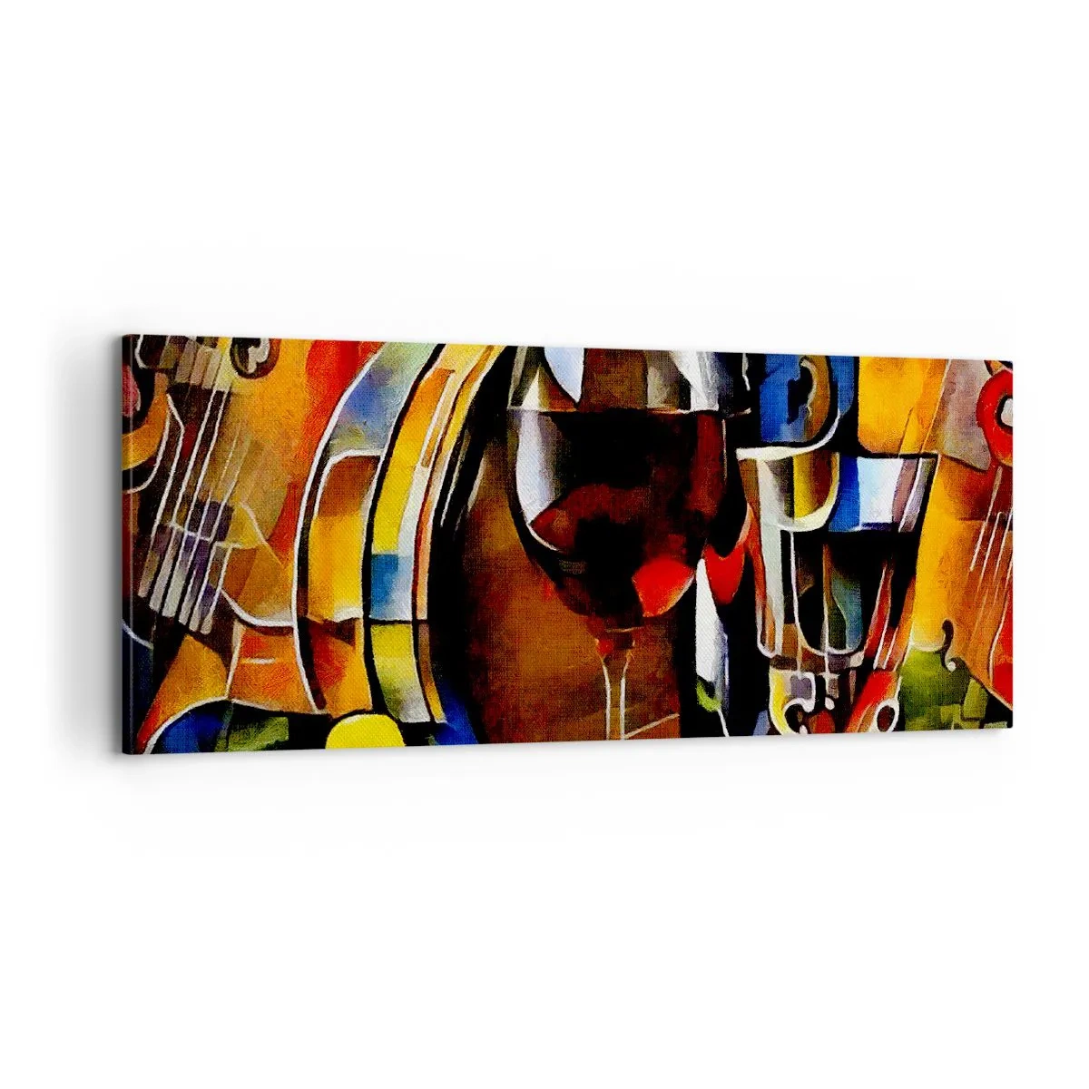 Canvas picture - And The World Fills With Colours - 100x40 cm
