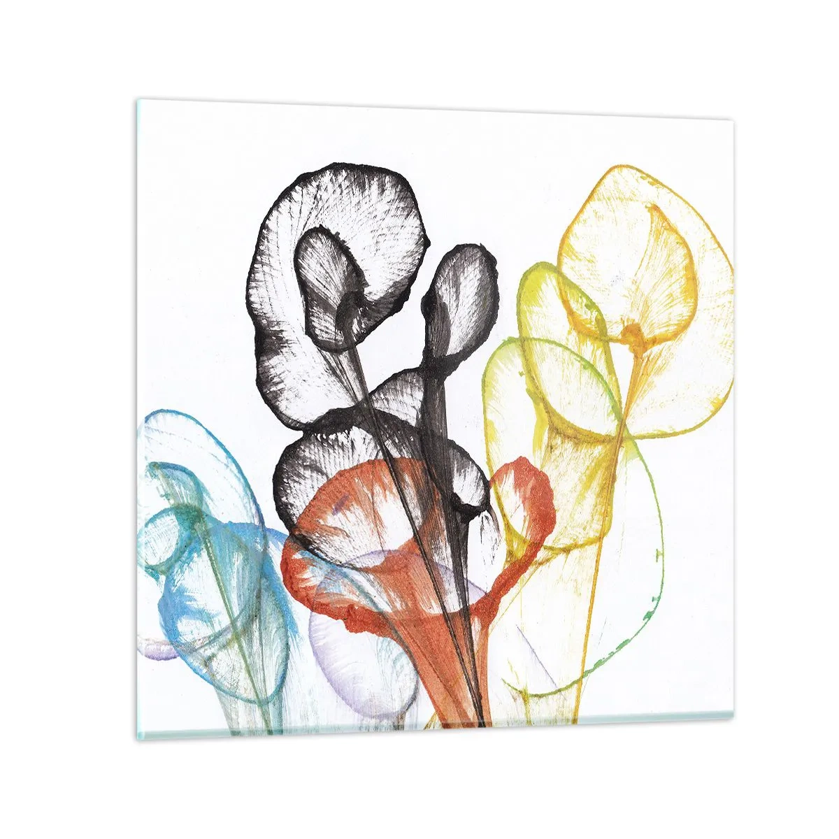 Glass picture - Flowers with a Soul - 50x50 cm