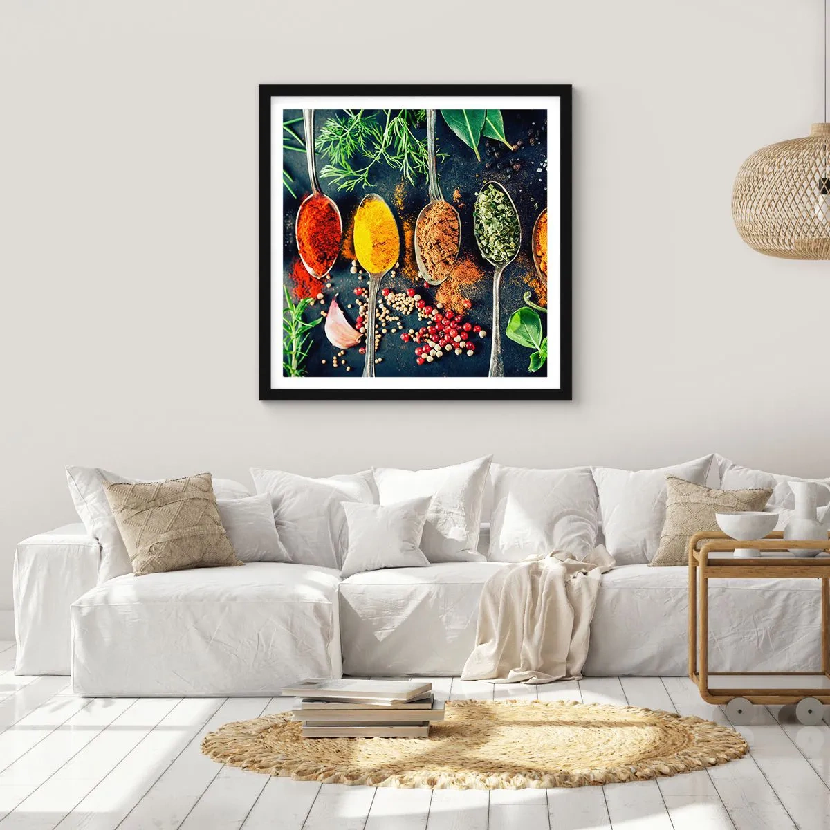 Poster in black frame - Culinary Magic - 30x30 cm