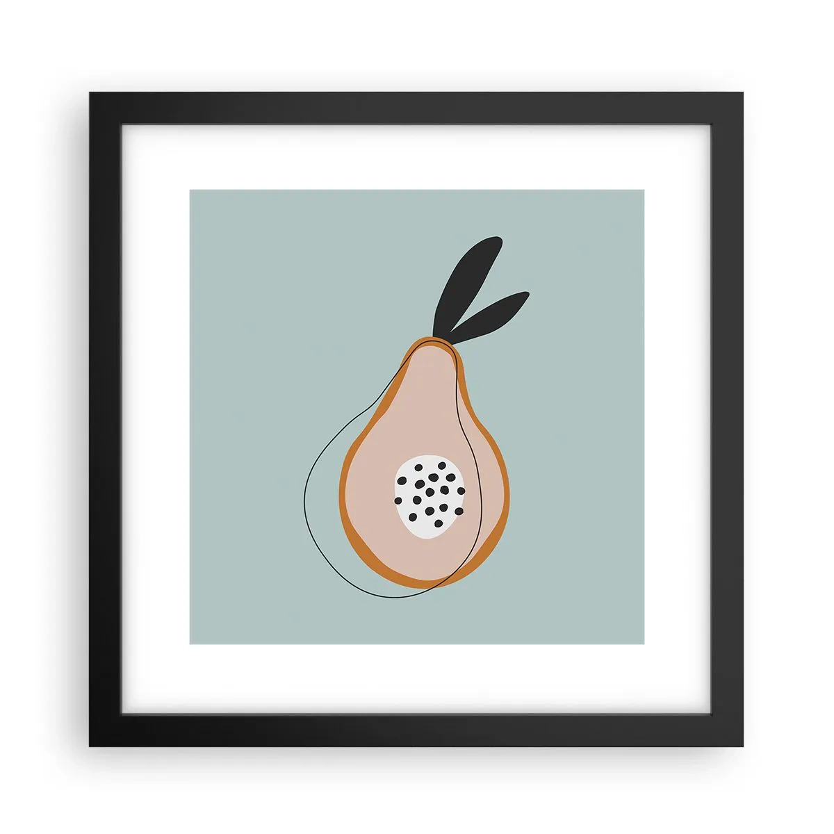 Poster in black frame - Penetrating the Nature of Things - 30x30 cm