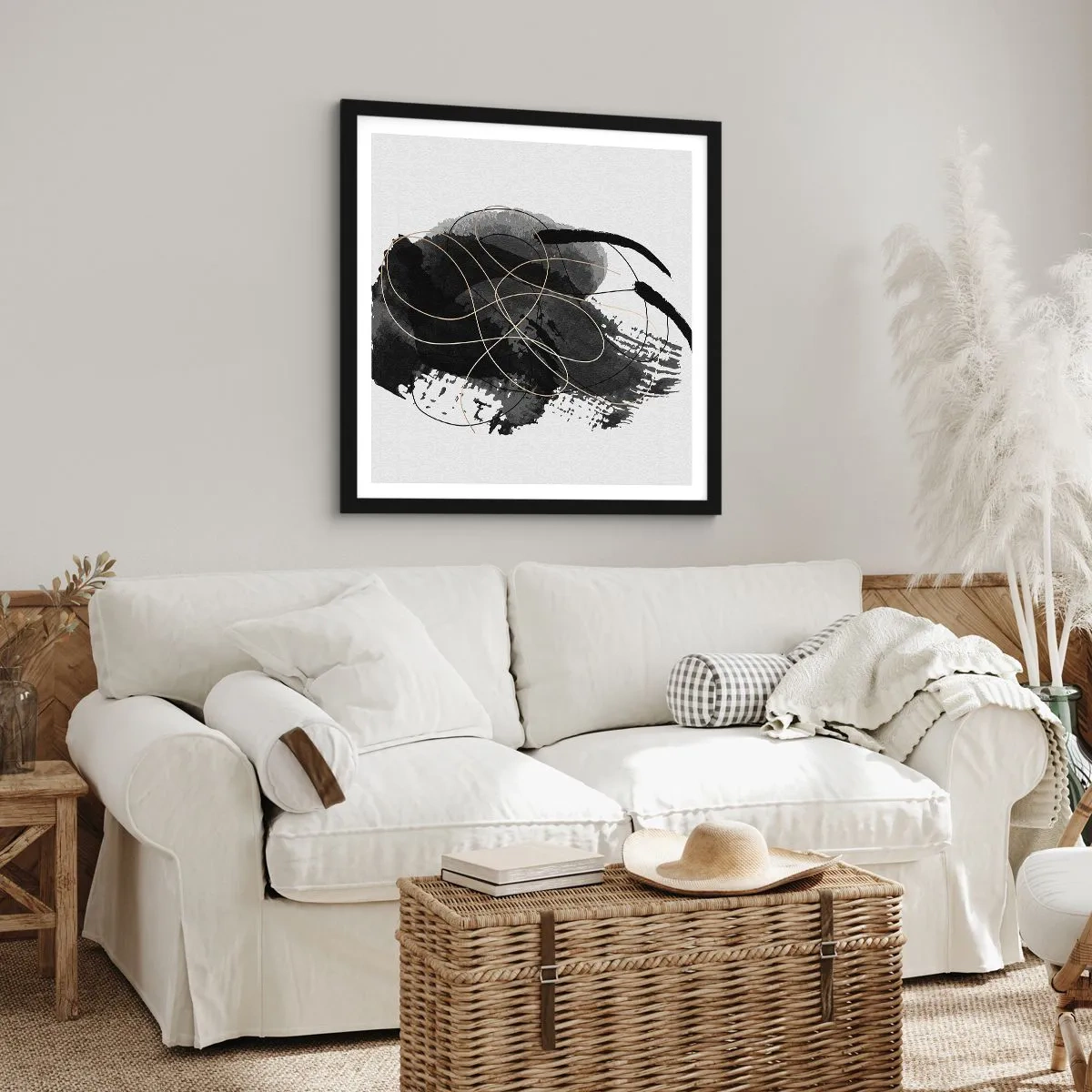 Poster in black frame - Made from Black - 50x50 cm