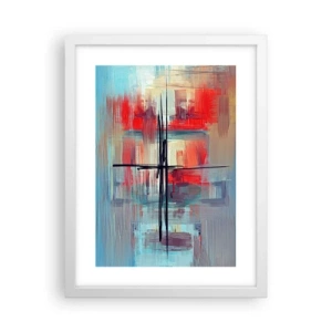 Poster in white frmae - Landscape in a foreign Dimension - 30x40 cm