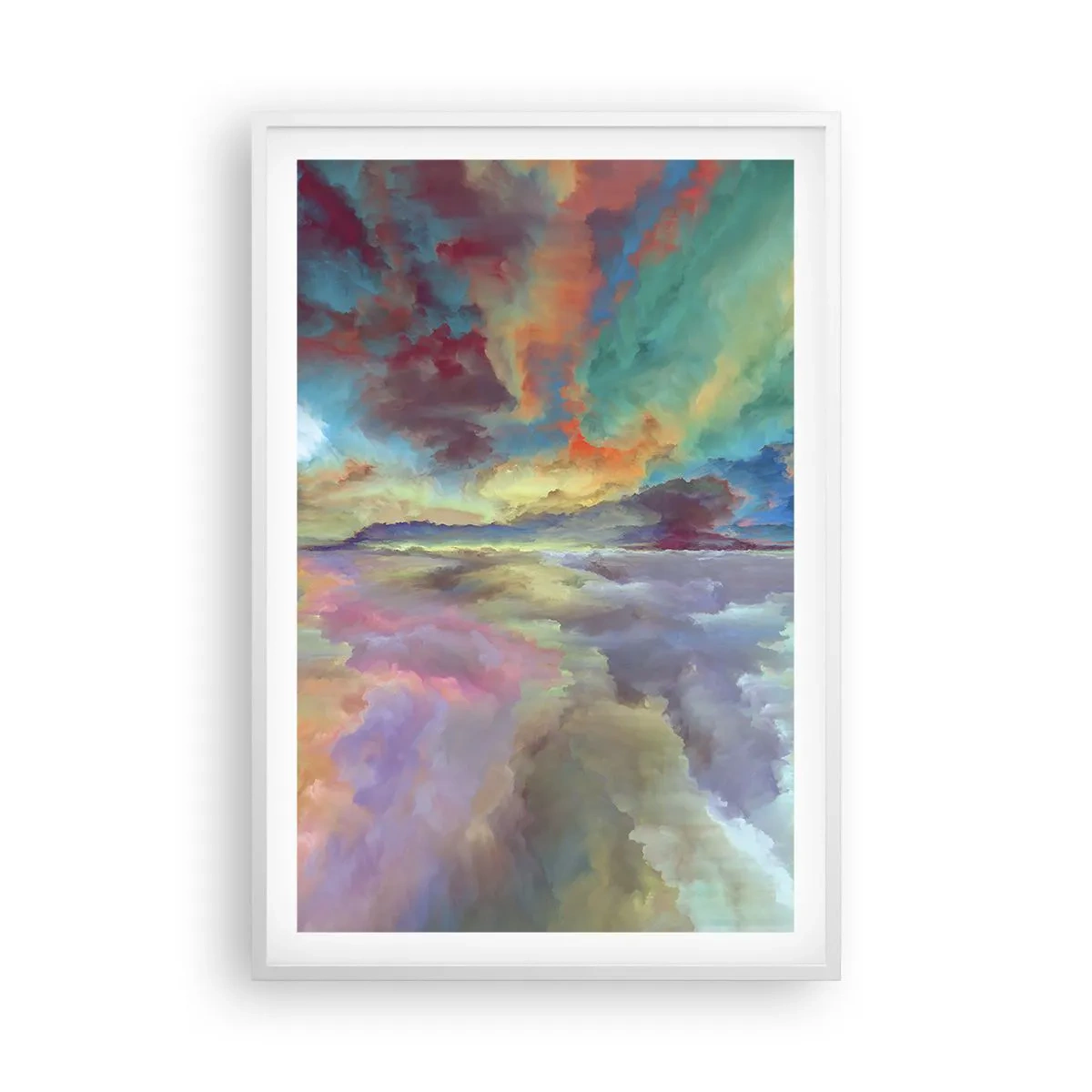 Poster in white frmae - Two Skies - 61x91 cm