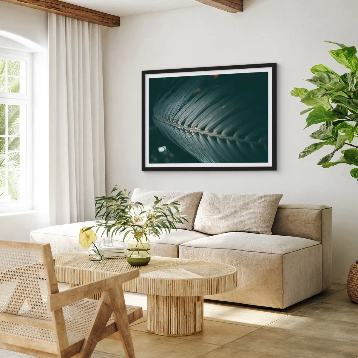 Poster in black frame - Precision of Nature - 50x40 cm