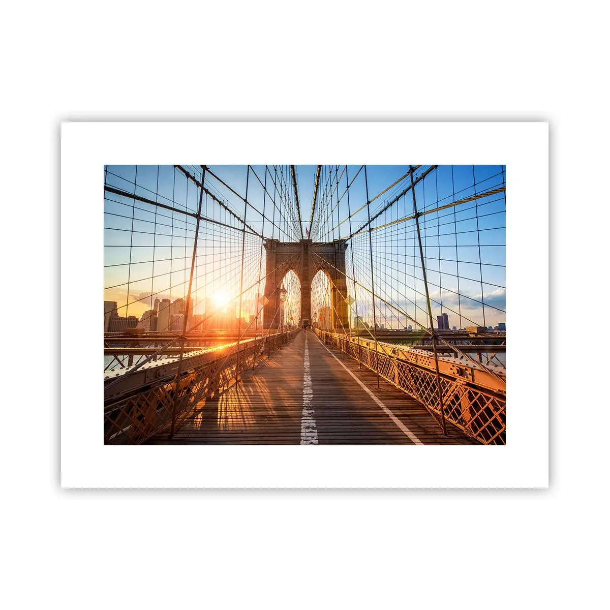 Poster - On a Golden Bridge - 40x30 cm