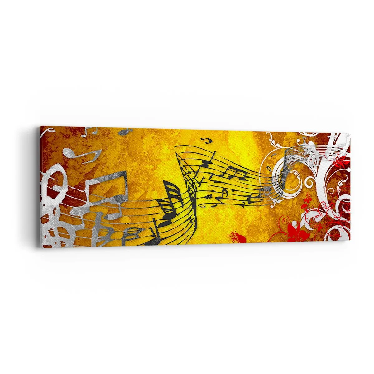 Canvas picture - Let the Music Flow - 90x30 cm