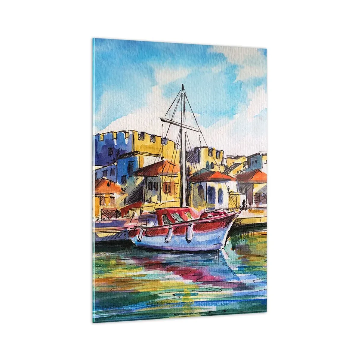 Glass picture - Rainbow Afternoon - 80x120 cm