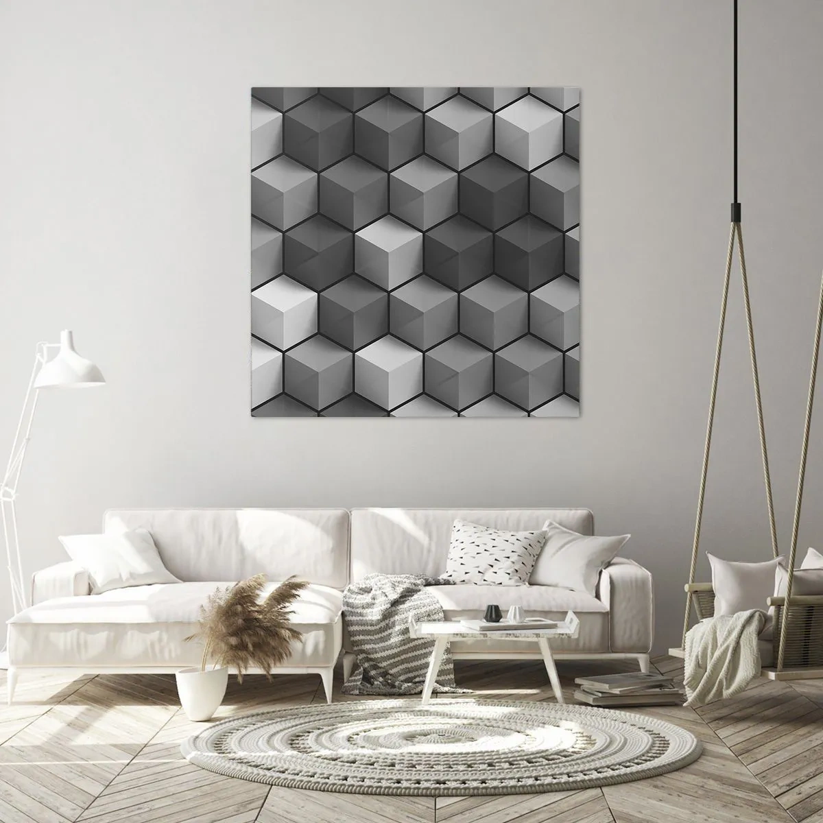 Canvas picture - Cubist Jigsaw - 70x70 cm