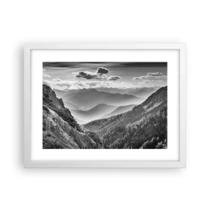 Poster in white frmae - All the Way to the Horizon - 40x30 cm