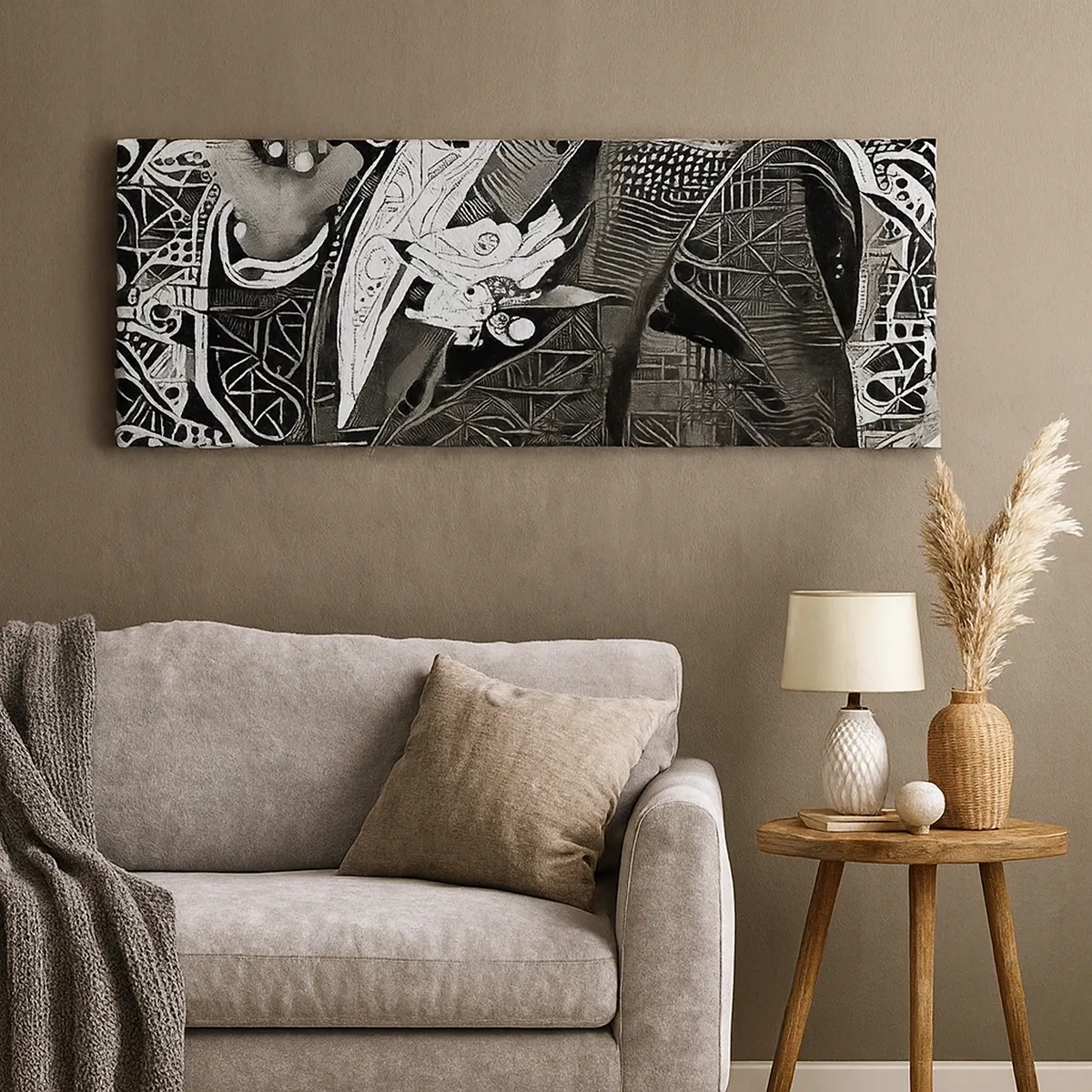 Canvas picture - Elegant in Grey - 30x30 cm